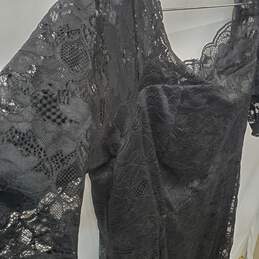 Women's Black Torrid Lace Off the Shoulder Gown Size 18 alternative image