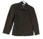 Women's Long Sleeve Pockets Collared Full Zip Blazer Jacket Size Medium image number 1