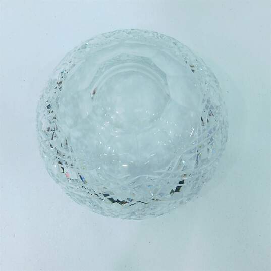 Rogaska Crystal Diamond Design Saw Cut Edge Centerpiece Bowl 10 inch image number 5
