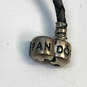 Designer Pandora 925 Sterling Silver Barrel Clasp Heart Charm Wrap Bracelet image number 6