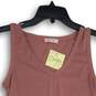 NWT Olivia Rae Womens Pink V-Neck Sleeveless Pullover Tank Top Size M image number 3