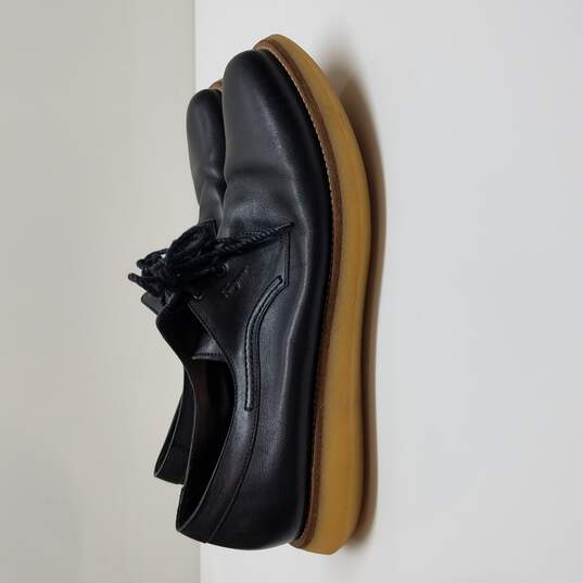Ferragamo Black Leather Lace Up Shoes