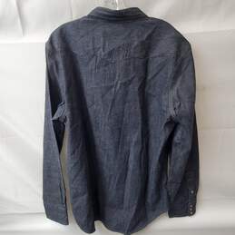 Ralph Lauren Button Up Western Denim Long Sleeve Shirt Size XL alternative image