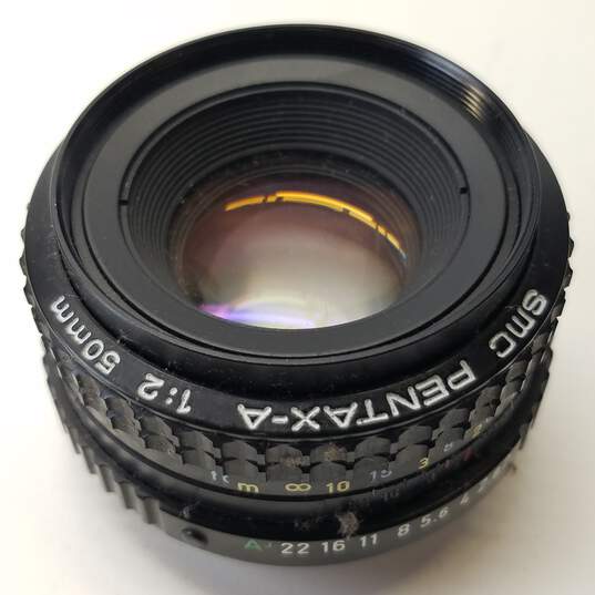 SMC Pentax-A 50mm 1:2 Black K Mount Camera Lens image number 3