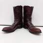 Justin Men's Brown Leather Western Boots Size 9.5 w/Insert image number 5