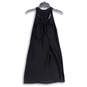 NWT Womens Black Round Neck Twisted Back Short Tank Dress Size Small image number 2