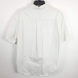 Obey Men White Printed Button Up Shirt XL alternative image