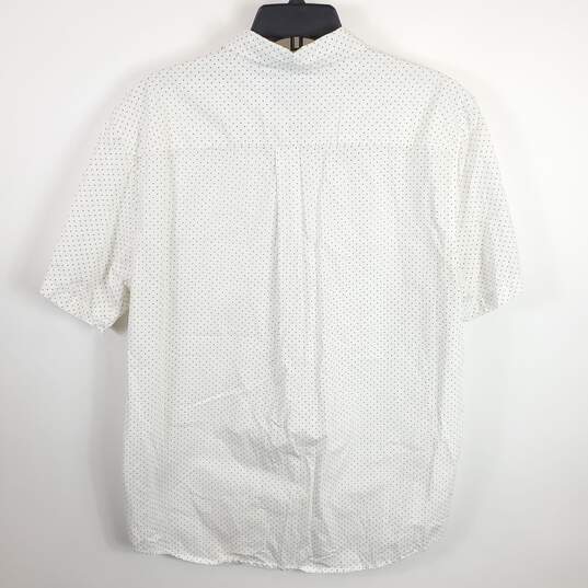 Obey Men White Printed Button Up Shirt XL image number 2