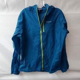 Patagonia Teal Green Windbreaker Hooded Jacket Size XL