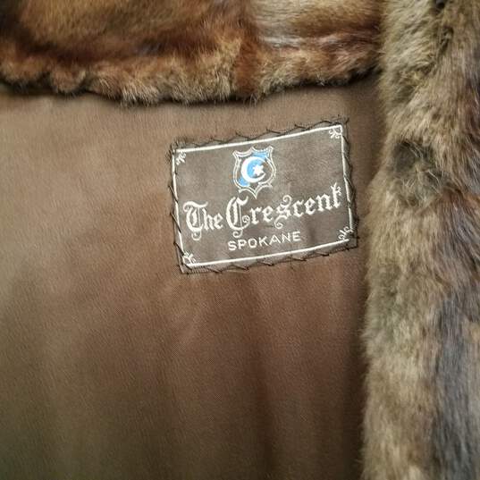 The Crescent Vintage Mink Fur Cape image number 3