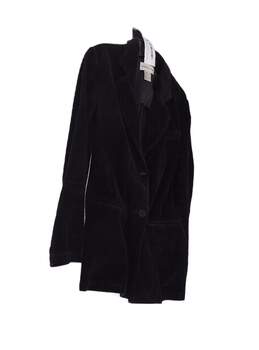 Womens Black Long Sleeve Notch Lapel 2 Button Blazer Jacket Size 8 alternative image