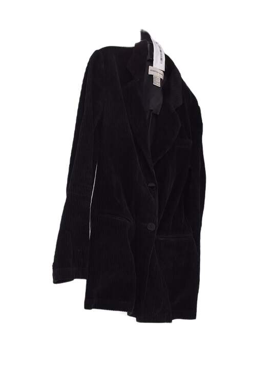 Womens Black Long Sleeve Notch Lapel 2 Button Blazer Jacket Size 8 image number 2