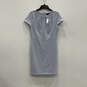 NWT Womens Blue Short Sleeve Back Zip Round Neck Bodycon Dress Size 8 image number 2