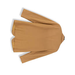 Womens Tan Pockets Long Sleeve Notch Lapel Single Breasted Blazer Size 10 alternative image