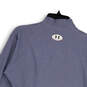 Womens Blue Long Sleeve High Neck Pullover Athletic Top Size XL image number 4