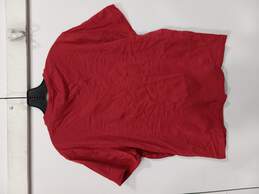 Women's Red V-Neck Shirt Sz L alternative image