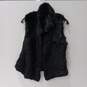 Bagatelle Women's Real Black Rabbit Fur Vest Size XS image number 1