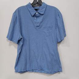 Michael Kors Blue Stripped Polo Shirt Size XL