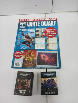 Bulk Lot of Assorted Warhammer Cards & White Dwarf RPG Books
