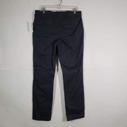 NWT Mens Slim Fit Flat Front Straight Leg Slash Pockets Chino Pants Size 34/34 image number 2
