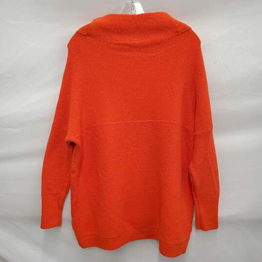 Free People WM's Ottoman Slouchy Orange Tunic Sweater Size X/P image number 2