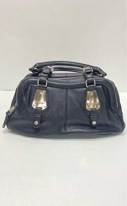 B. Makowsky Leather Shoulder Bag Black alternative image