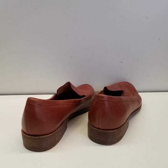 Madewell H2419 The Frances Brown Leather Loafers Flats Shoes Women's Size 8.5 M image number 4