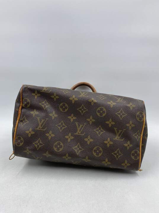 Authentic Louis Vuitton Brown Monogram Handbag image number 3