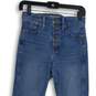 Madewell Womens Blue Denim 5-Pocket Design Skinny Leg Jeans Size 26 image number 3