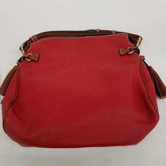 Dooney & Bourke Red Leather Shoulder Bag w/ COA image number 3