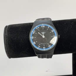 Designer Swatch Swiss Black Round Dial Water Resistant Analog Wristwatch