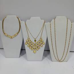 Bundle of Assorted Gold Tone Costume Jewelry Bundle