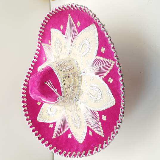 Unbranded Pink Mariachi Sombrero image number 4