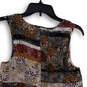 NWT Womens Multicolor Sleeveless Side Slit Asymmetrical Hem Tunic Top Sz M image number 4
