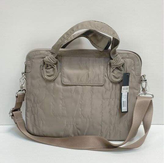 Marc by Marc Jacobs Quilted Nylon Laptop Bag Quartz Grey image number 2