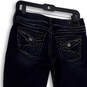 Womens Blue Denim Dark Wash Pockets Straight Leg Cropped Jeans Size 28/30 image number 4