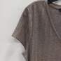 White House Black Market Women's Brown/Gold Metallic Striped Top Size L image number 3