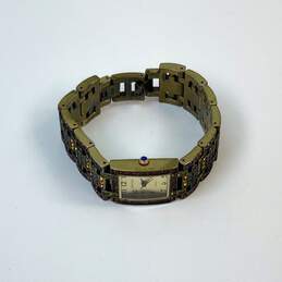 Designer Heidi Daus B5300 Multicolor Stone Rectangle Analog Quartz Wristwatch alternative image