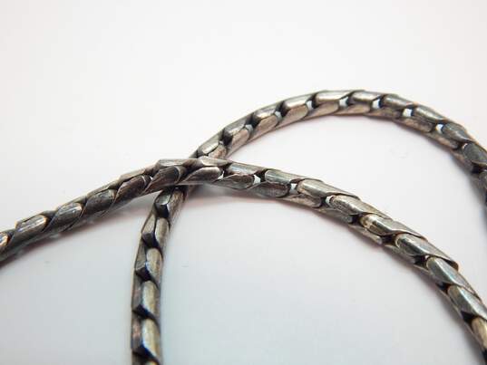 Designer Lois Hill 925 Granulated Pendant Toggle Necklace 30.9g image number 3