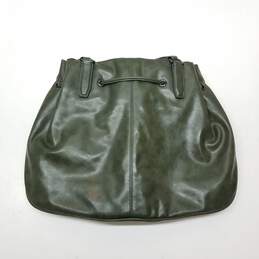Calvin Klein Olive Green Lapis Drawstring Leather Tote Bag alternative image