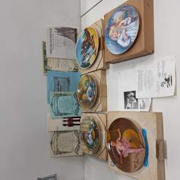 Bundle of Five Collector Plates in Original Boxes