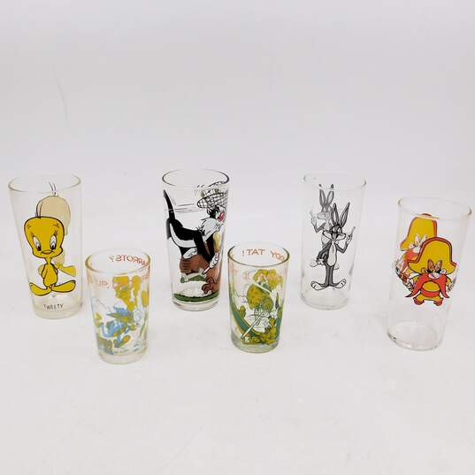 VTG 1970s Warner Bros Looney Tunes Collector Drinking Juice Glasses image number 1