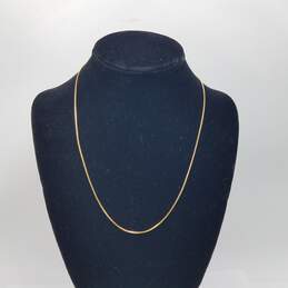 IMD 14k Gold 1mm Box Chain Necklace 3.2g