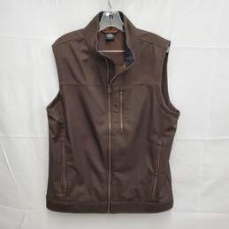 Kuhl MN's Lightweight Full Zip Brown Impakt Vest Size L