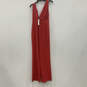 NWT Womens Gale Red V-Neck Sleeveless Wide-Leg One-Piece Jumpsuit Size 2 image number 2