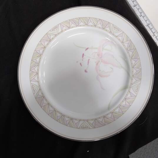 6PC Lenox Bouquet Collection Pink Lily Pattern Dinner Plate Bundle image number 4