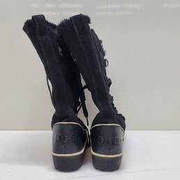 Sorel Tivoli II Tall Black Suede Waterproof Winter Boots Size 7 alternative image