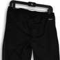 Mens Black Elastic Waist Flat Front Pull-On Track Pants Size Medium image number 4