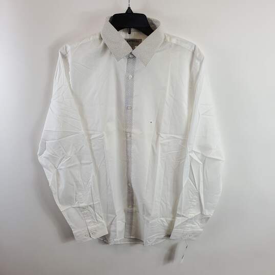 Express Men White Button Up M NWT image number 1
