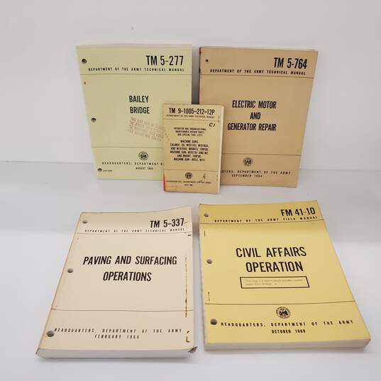 1960s Department of the Army Technical Manuals Lot of 5 image number 1